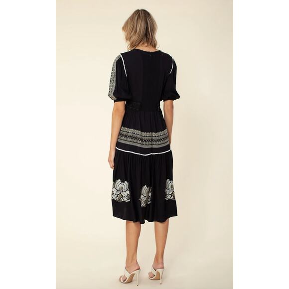 Hale Bob Ignia Midi Dress Women's Size M - Picture 2 of 13